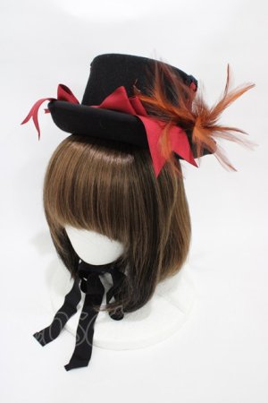 画像: ALICE and the PIRATES / ギュスターヴミニシルクHAT  ブラック H-25-10-29-014-PA-AC-NS-ZH