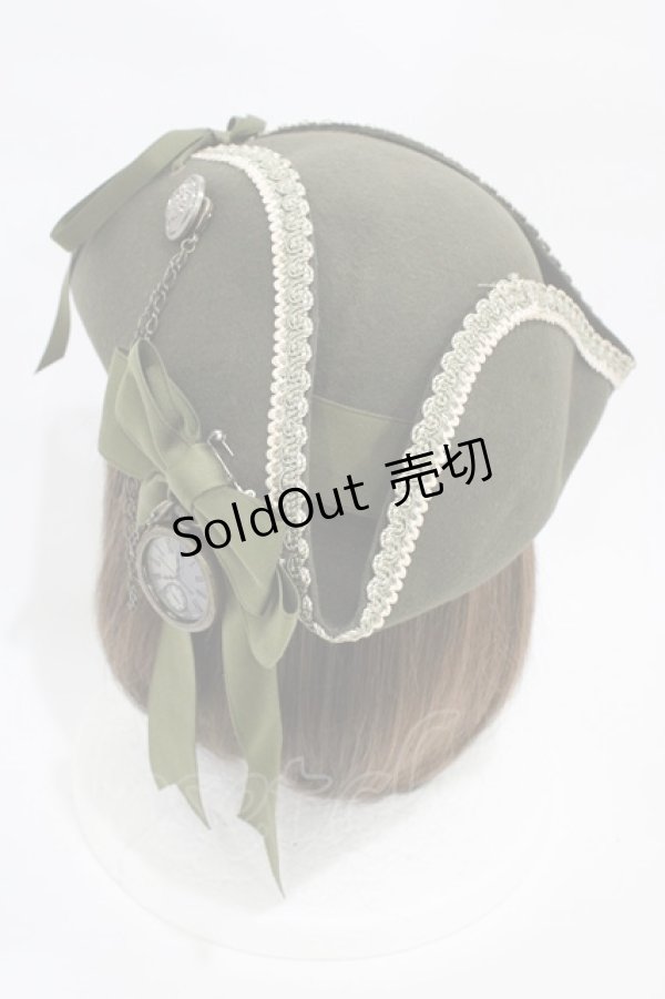 画像2: ALICE and the PIRATES / Nostalgic time travel パイレーツハット  カーキ H-25-10-29-015-PA-AC-NS-ZH (2)