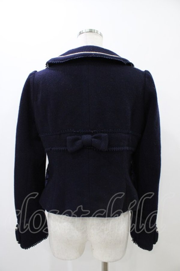 画像2: ALICE and the PIRATES / ソフィアショートコート Free ネイビー H-25-10-29-024-PA-JA-NS-ZH (2)