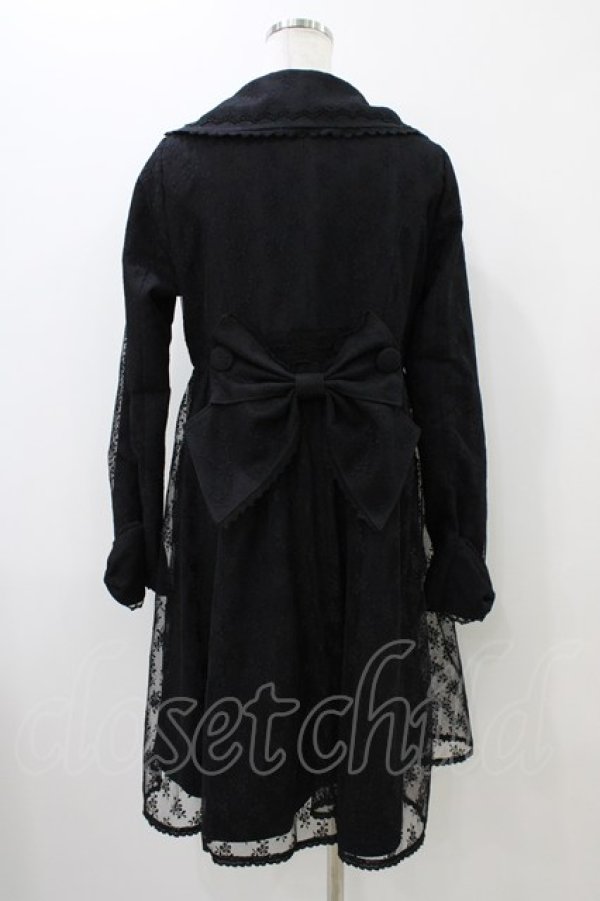 画像2: BABY,THE STARS SHINE BRIGHT / Flora Laceコート Free ブラック H-25-10-29-025-BA-CO-NS-ZH (2)