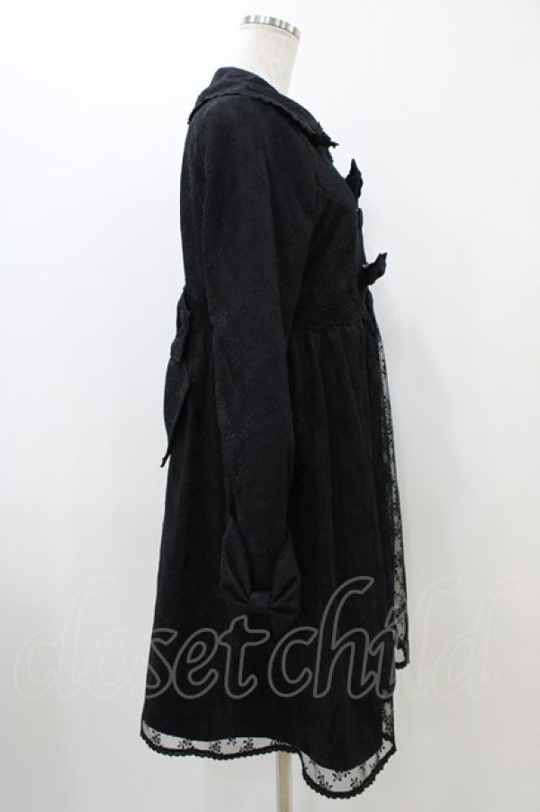 画像3: BABY,THE STARS SHINE BRIGHT / Flora Laceコート Free ブラック H-25-10-29-025-BA-CO-NS-ZH (3)