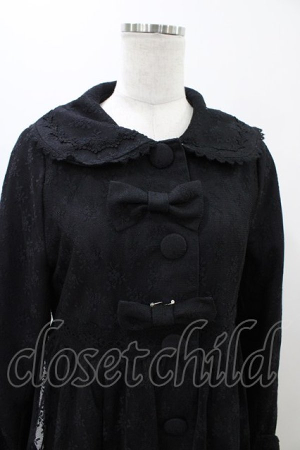 画像4: BABY,THE STARS SHINE BRIGHT / Flora Laceコート Free ブラック H-25-10-29-025-BA-CO-NS-ZH (4)