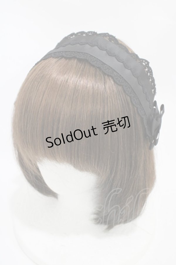 画像1: m petit by misako / TT*AMヘッドドレス  ブラック H-25-10-29-005-LO-AC-NS-ZH (1)