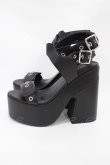 画像2: KILL STAR / GARNET SANDALS UK7(約25cm) ブラック H-25-10-30-046-SL-SH-KB-ZH (2)