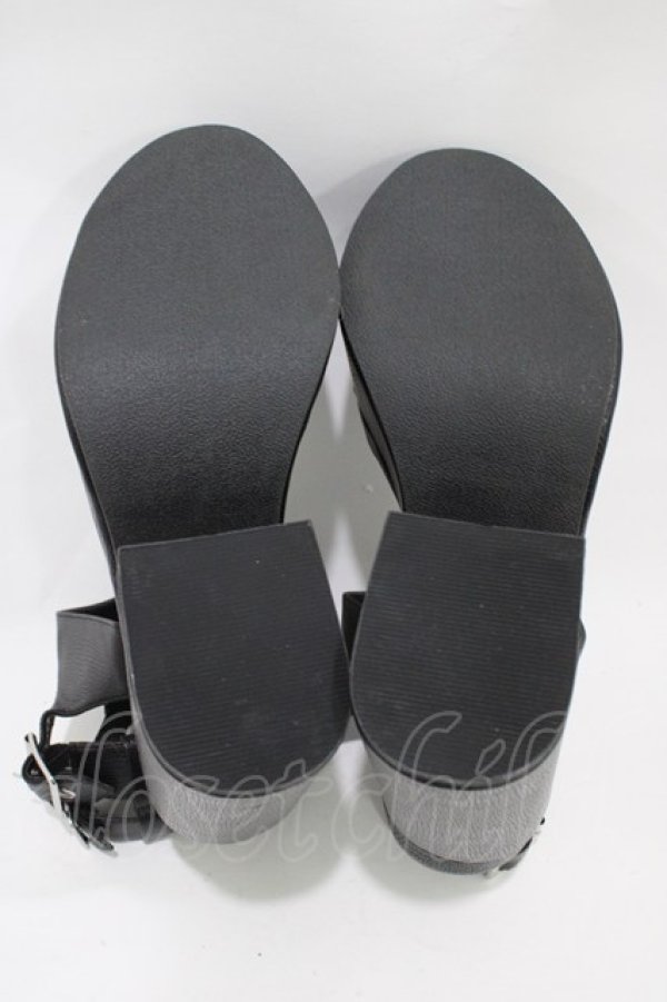 画像3: KILL STAR / GARNET SANDALS UK7(約25cm) ブラック H-25-10-30-046-SL-SH-KB-ZH (3)