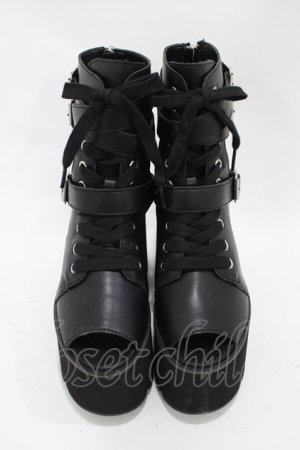 画像: KILL STAR / CHARMED CUTOUT BOOTS UK4(約23〜23.5cm) ブラック H-25-10-30-047-SL-SH-KB-ZH