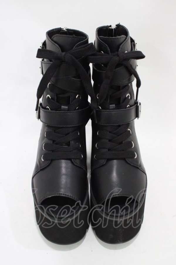 画像1: KILL STAR / CHARMED CUTOUT BOOTS UK4(約23〜23.5cm) ブラック H-25-10-30-047-SL-SH-KB-ZH (1)