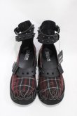 画像1: KILL STAR / Bloody Mary Shoes UK6(約24.5〜25cm) Blood tartan H-25-10-30-049-SL-SH-KB-ZH (1)