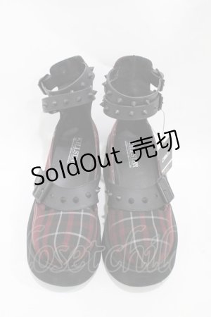 画像: KILL STAR / Bloody Mary Shoes UK6(約24.5〜25cm) Blood tartan H-25-10-30-049-SL-SH-KB-OS