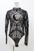 画像1: Restyle / Black gothic CRESCENT MESH BODYSUIT M ブラック H-25-10-30-053-GO-TO-KB-OS (1)