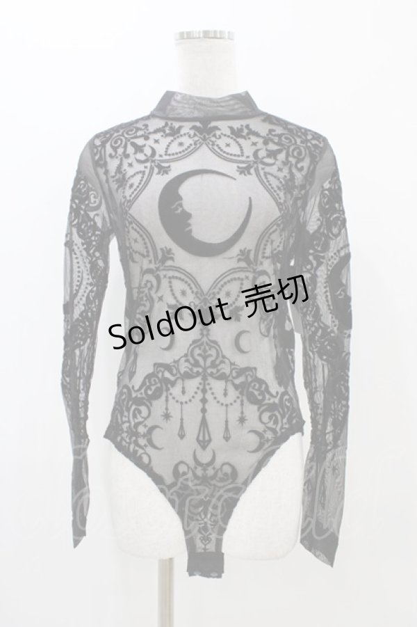 画像1: Restyle / Black gothic CRESCENT MESH BODYSUIT M ブラック H-25-10-30-053-GO-TO-KB-OS (1)