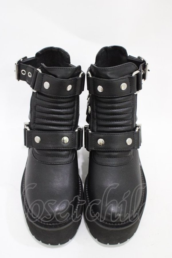 画像1: KILL STAR / Electra Cut-Out Heels UK3(約22〜22.5cm) ブラック H-25-10-30-005-SL-SH-KB-ZH (1)