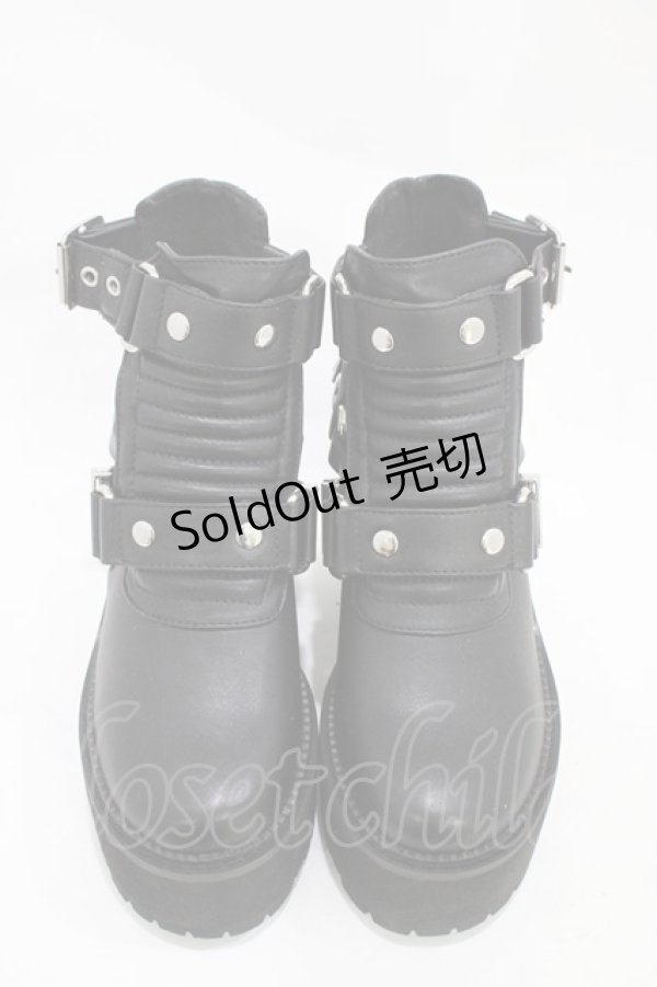 画像1: KILL STAR / Electra Cut-Out Heels UK3(約22〜22.5cm) ブラック H-25-10-30-005-SL-SH-KB-ZH (1)