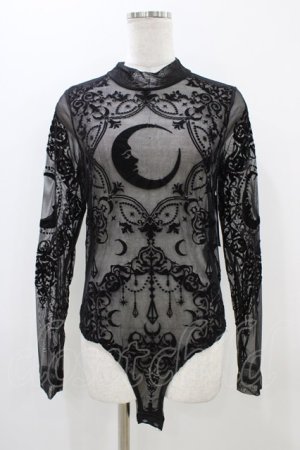 画像: Restyle / Black gothic CRESCENT MESH BODYSUIT L ブラック H-25-10-30-055-GO-TO-KB-ZH