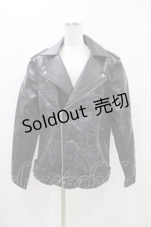 画像: KILL STAR / Craniocaudal Biker Jacket M ブラック H-25-10-30-057-SL-JA-KB-OS