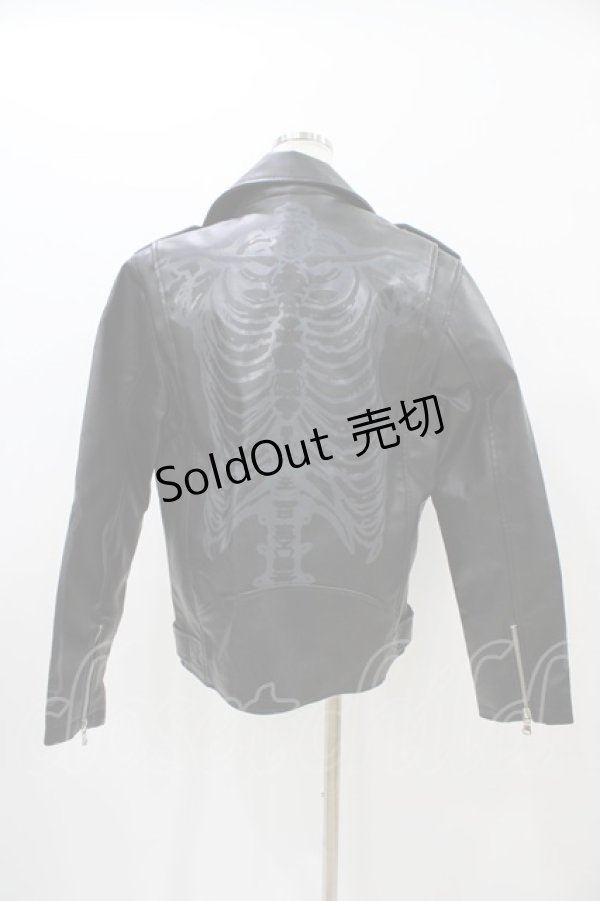 画像2: KILL STAR / Craniocaudal Biker Jacket M ブラック H-25-10-30-057-SL-JA-KB-OS (2)
