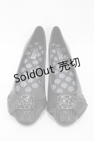 画像: KILL STAR / EVIL YN FLAT PUMPS UK9(約27.5cm) ブラック H-25-10-30-006-SL-SH-KB-ZH