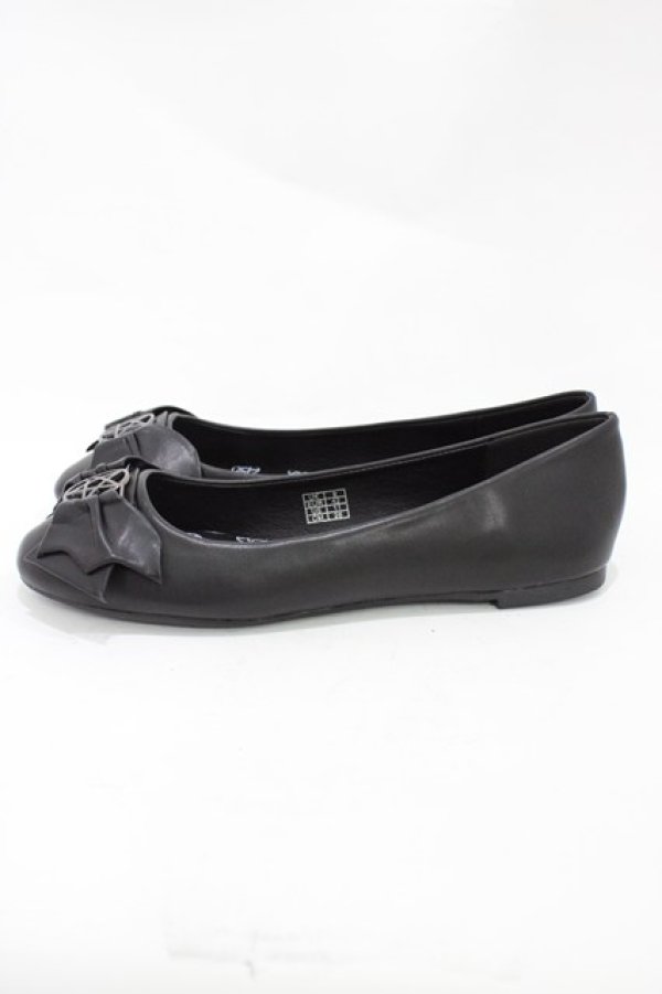 画像2: KILL STAR / EVIL YN FLAT PUMPS UK9(約27.5cm) ブラック H-25-10-30-006-SL-SH-KB-ZH (2)