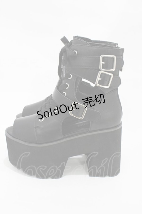 画像2: 【SALE】KILL STAR / CHARMED CUTOUT BOOTS UK4(約23〜23.5cm) ブラック H-25-10-30-001-SL-SH-KB-ZT-K015 (2)
