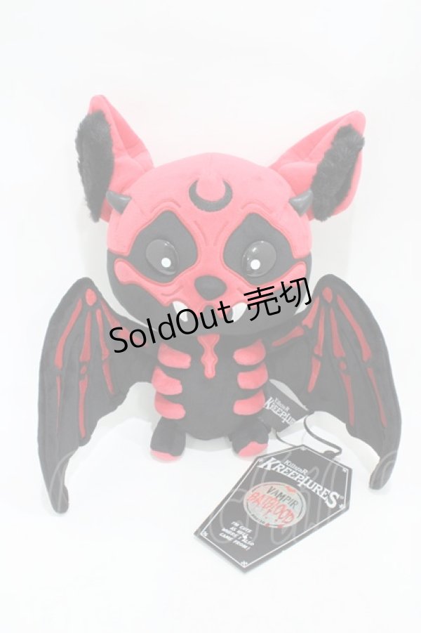 画像1: KILL STAR / Vampir Batblood ぬいぐるみ  黒×赤 H-25-10-30-009-SL-ZA-KB-ZH (1)