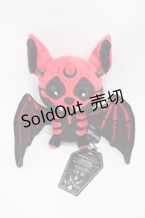 画像: KILL STAR / Vampir Batblood ぬいぐるみ  黒×赤 H-25-10-30-017-SL-ZA-KB-ZH