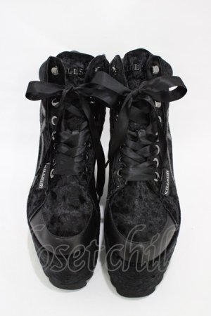画像: KILL STAR / MALICE PLATFORM TRAINERS UK8(約26.5cm) ブラック H-25-10-30-002-SL-SH-KB-ZH