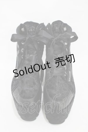 画像: KILL STAR / MALICE PLATFORM TRAINERS UK8(約26.5cm) ブラック H-25-10-30-002-SL-SH-KB-ZI