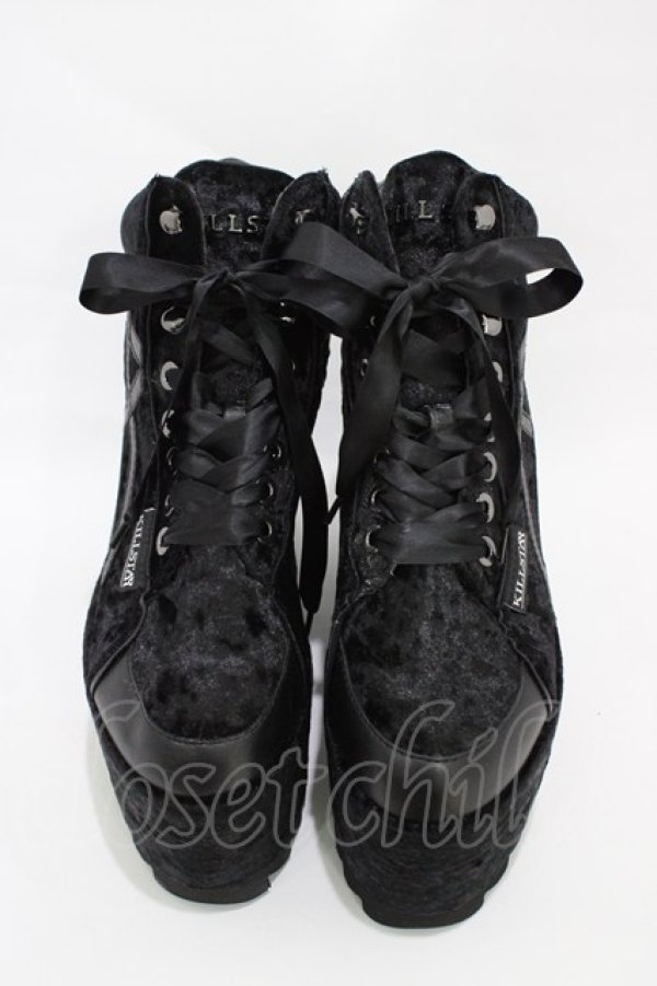 画像1: KILL STAR / MALICE PLATFORM TRAINERS UK8(約26.5cm) ブラック H-25-10-30-002-SL-SH-KB-ZH (1)