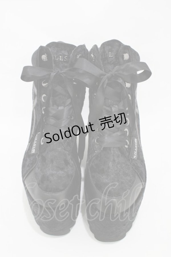画像1: KILL STAR / MALICE PLATFORM TRAINERS UK8(約26.5cm) ブラック H-25-10-30-002-SL-SH-KB-ZI (1)