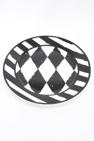 画像: KILL STAR / Calagari Side Plate  白×黒 H-25-10-30-038-SL-ZA-KB-ZH