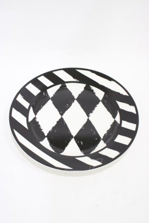 画像: KILL STAR / Calagari Side Plate  白×黒 H-25-10-30-039-SL-ZA-KB-ZH