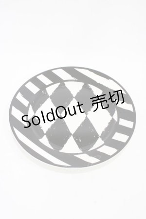 画像: KILL STAR / Calagari Side Plate  白×黒 H-25-10-30-039-SL-ZA-KB-ZT1109H