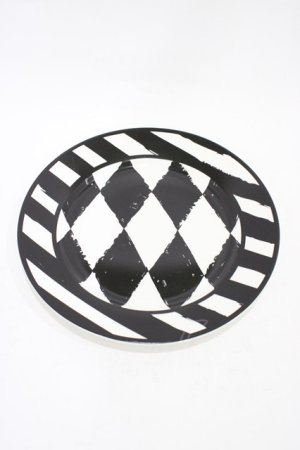 画像: KILL STAR / Calagari Side Plate  白×黒 H-25-10-30-041-SL-ZA-KB-ZH