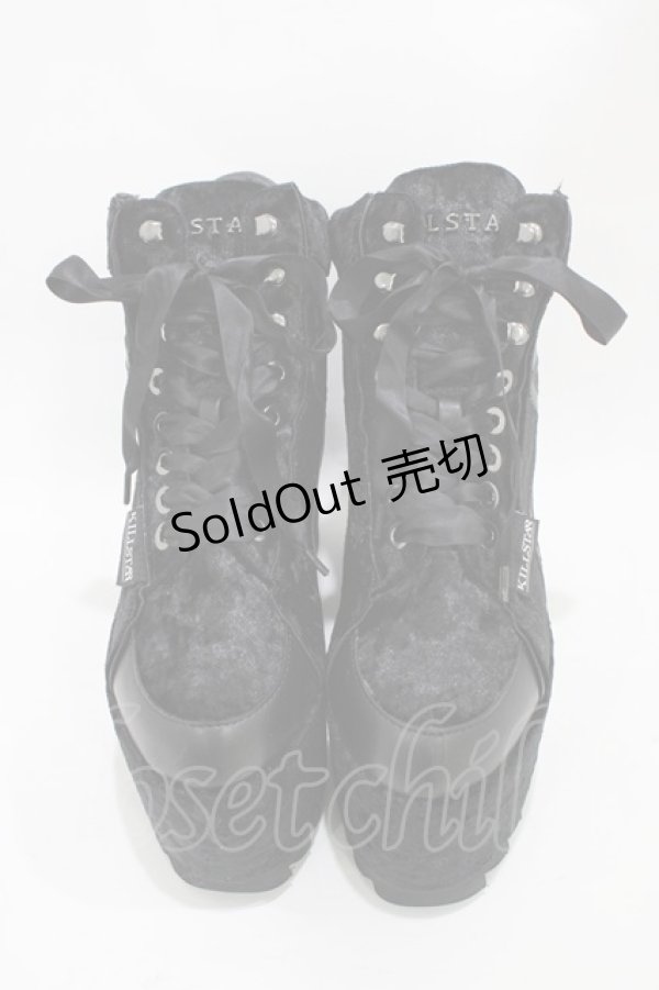 画像1: KILL STAR / MALICE PLATFORM TRAINERS UK8 ブラック H-25-10-30-042-SL-SH-KB-ZH (1)