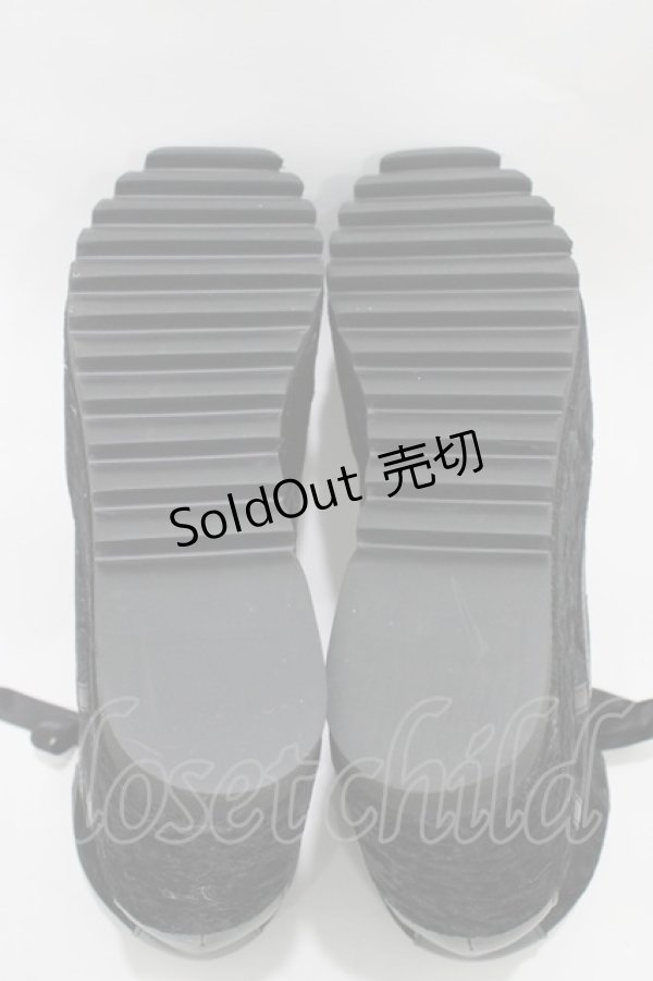 画像3: KILL STAR / MALICE PLATFORM TRAINERS UK8 ブラック H-25-10-30-042-SL-SH-KB-ZH (3)