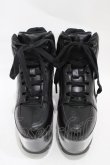 画像1: YRU / Qloud Qozmo Black Platform Sneakers 23.0cm ブラック H-25-10-30-044-PU-SH-KB-ZH (1)