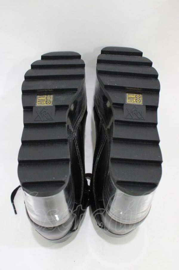 画像3: YRU / Qloud Qozmo Black Platform Sneakers 23.0cm ブラック H-25-10-30-044-PU-SH-KB-ZH (3)