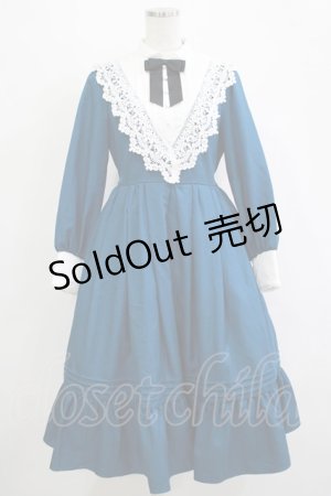 画像: axes femme kawaii / クラシックドールワンピース M ブルー H-25-11-01-026-AX-OP-NS-ZH