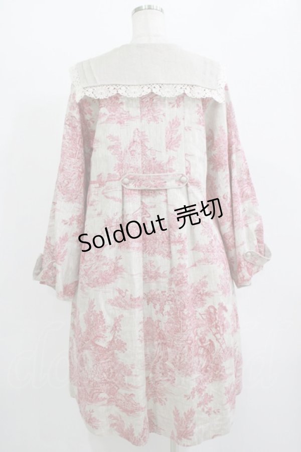 画像3: SERAPHIM / トワルドジュイのリネンコート Free Red H-25-11-01-027-LO-CO-NS-ZH (3)