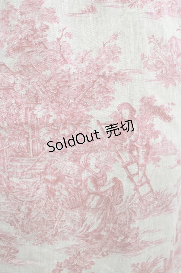 画像4: SERAPHIM / トワルドジュイのリネンコート Free Red H-25-11-01-027-LO-CO-NS-ZH (4)