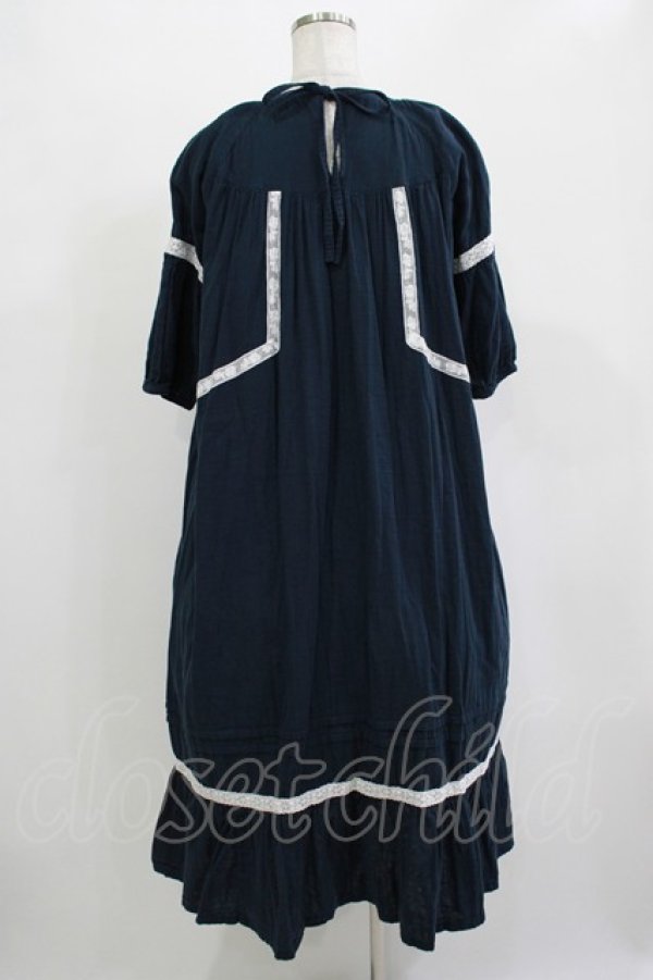 画像3: SERAPHIM / 押し花標本のドレス Free ネイビー H-25-11-01-028-LO-OP-NS-ZH (3)