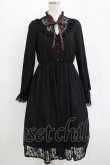 画像1: Amavel / Antique Laceミドルワンピース Free ブラック H-25-11-01-030-CA-OP-NS-ZH (1)