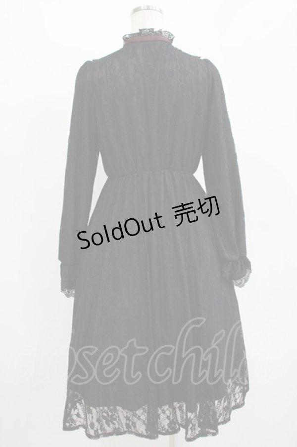 画像3: Amavel / Antique Laceミドルワンピース Free ブラック H-25-11-01-030-CA-OP-NS-ZH (3)