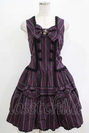 画像: BABY,THE STARS SHINE BRIGHT / レジメンタルクラウンジャンパースカート Free パープル H-25-11-01-036-BA-OP-NS-ZH