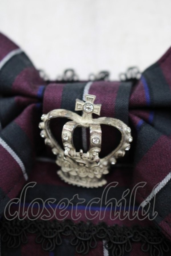 画像4: BABY,THE STARS SHINE BRIGHT / レジメンタルクラウンジャンパースカート Free パープル H-25-11-01-036-BA-OP-NS-ZH (4)