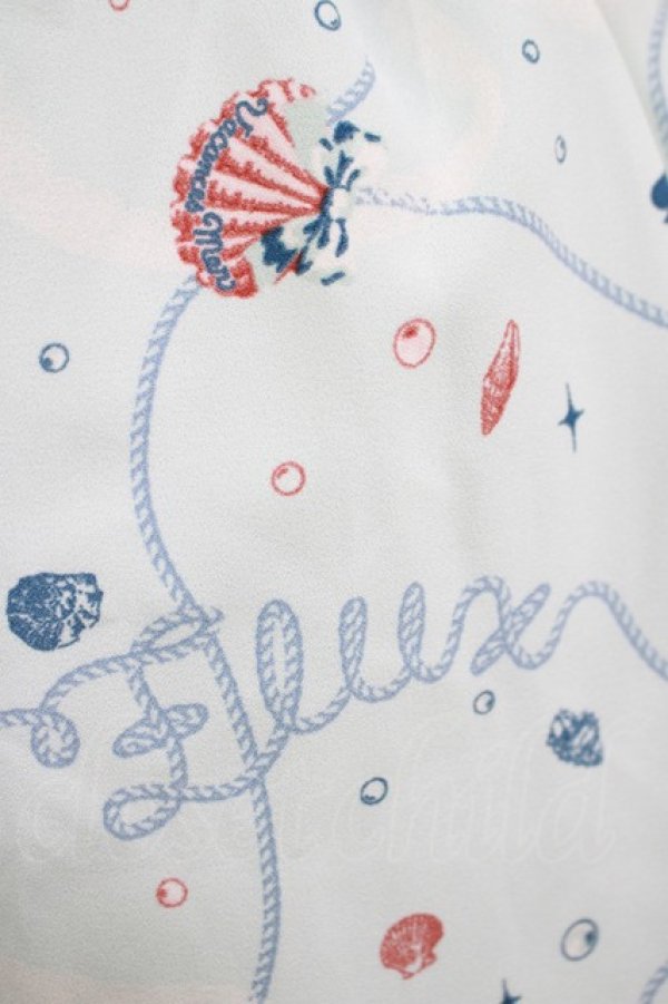 画像4: axes femme / シェルプリントスカート M サックス H-25-11-01-037-AX-SK-NS-ZH (4)