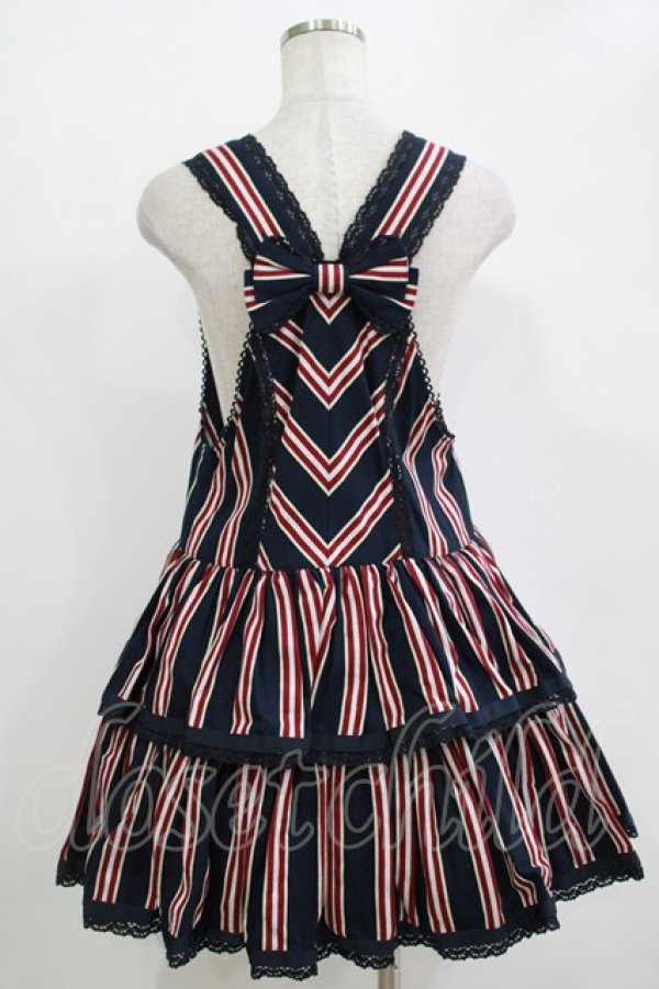 画像3: BABY,THE STARS SHINE BRIGHT / ブリテッシュレジメンタルサロペット Free ネイビー H-25-11-01-039-BA-OP-NS-ZH (3)