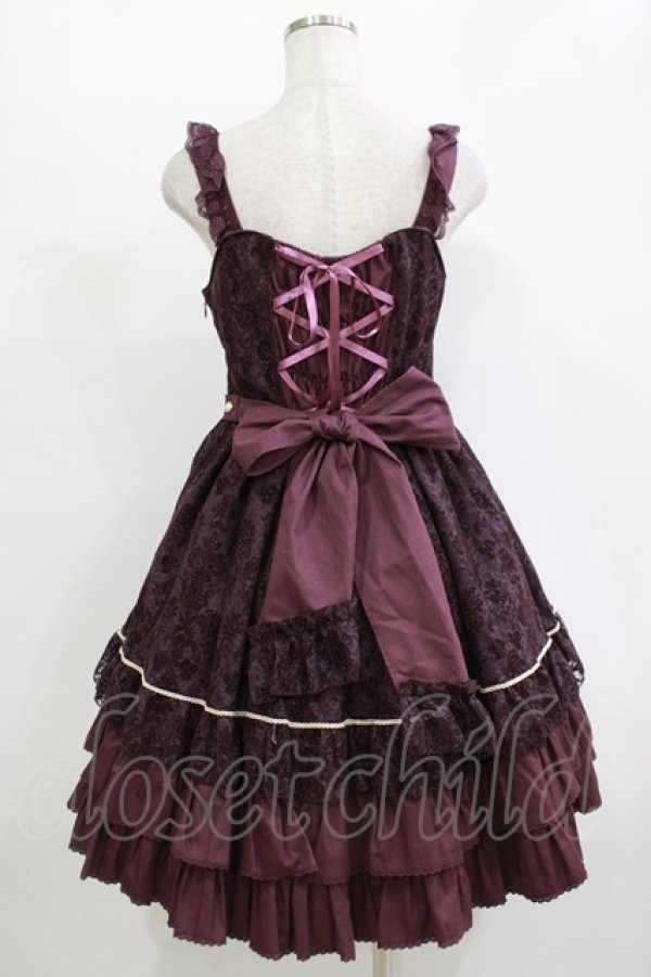 画像3: BABY,THE STARS SHINE BRIGHT / Floralレースフロッキージャンパースカート Free パープル H-25-11-01-004-BA-OP-NS-ZH (3)