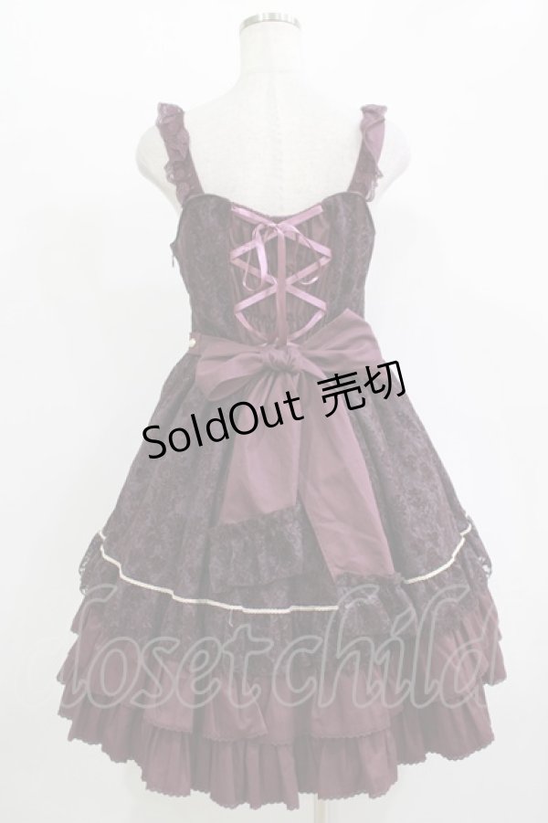 画像3: BABY,THE STARS SHINE BRIGHT / Floralレースフロッキージャンパースカート Free パープル H-25-11-01-004-BA-OP-NS-ZH (3)