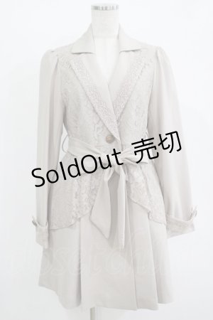 画像: axes femme / レース重ねクラシックコート M ベージュ H-25-11-01-041-AX-CO-NS-ZH